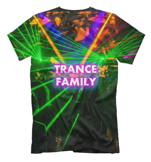 Мужская футболка с изображением Trance Family цвета Белый