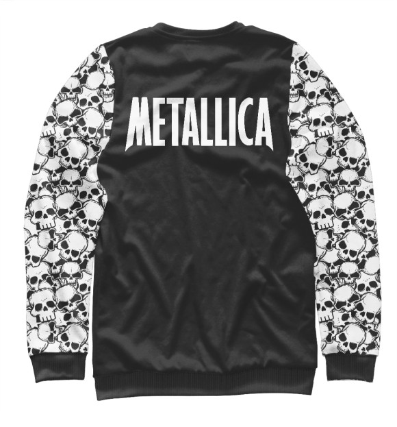 Свитшот для мальчиков с изображением Metallica цвета Белый