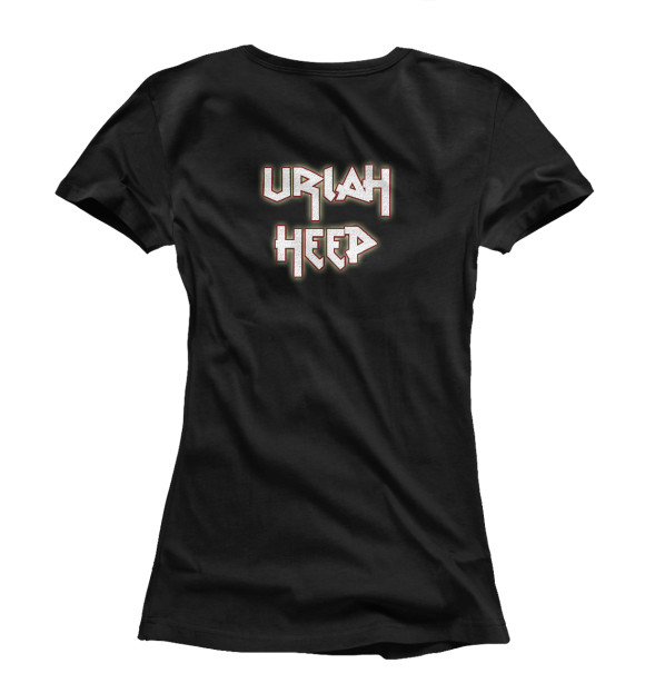Женская футболка с изображением Uriah Heep цвета Белый