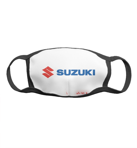 Маска тканевая с изображением Suzuki / Сузуки цвета Белый