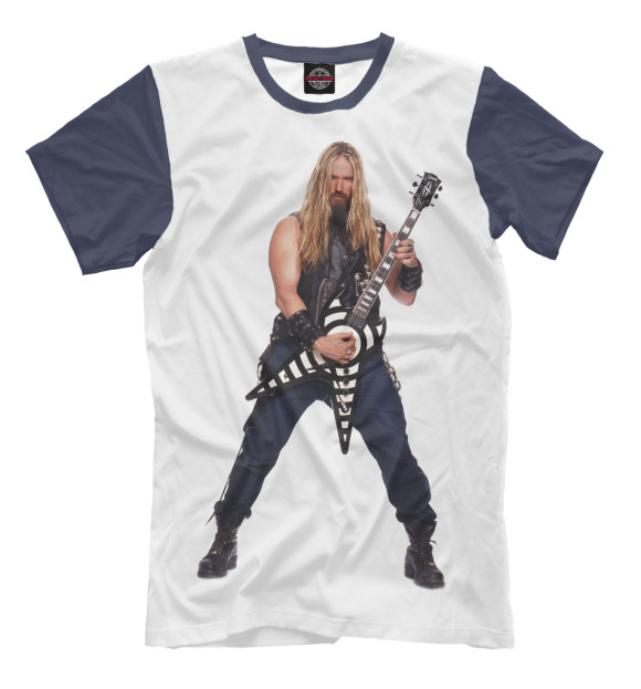Футболка для мальчиков с изображением Zakk Wylde цвета Молочно-белый