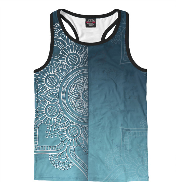 Мужская майка-борцовка с притом Индия цвета Белый Мужская майка-борцовка с изображением Индия цвета Белый