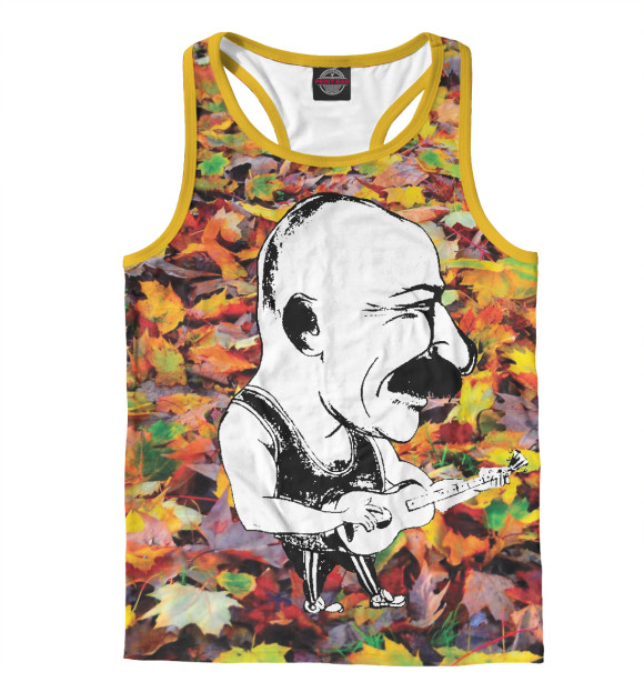 Мужская майка-борцовка с изображением Александр Розенбаум цвета Белый