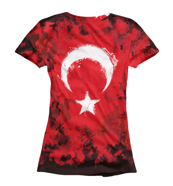 Женская футболка с изображением Турция цвета Белый