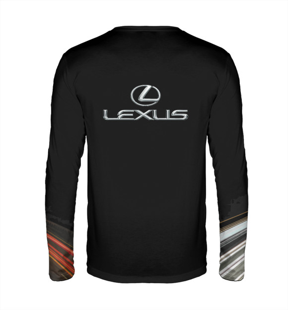 Мужской лонгслив с изображением Lexus цвета Белый