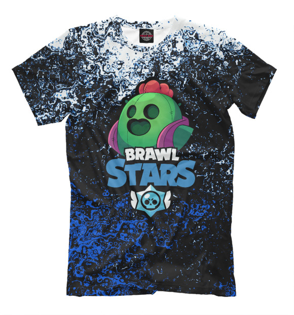 Мужская футболка с изображением Brawl Stars цвета Белый