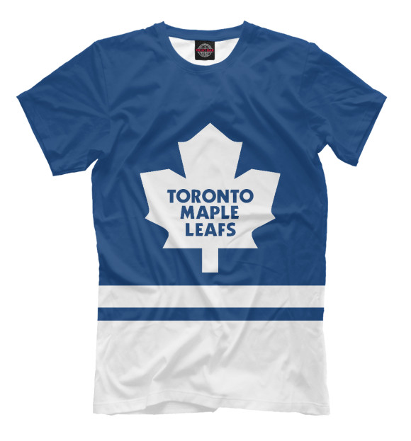 Мужская футболка с изображением Торонто Мейпл Лифс цвета Белый