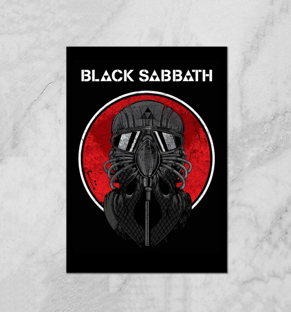 Плакат с изображением Black Sabbath цвета Белый