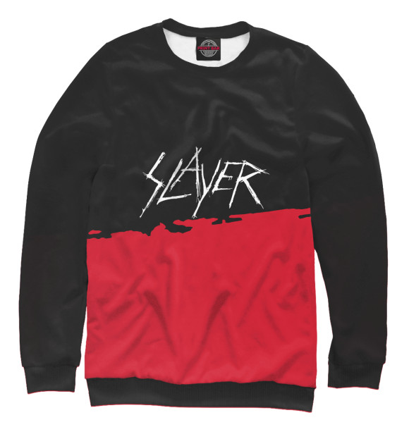 Свитшот для девочек с изображением Slayer цвета Белый