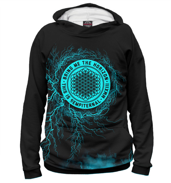 Женское худи с изображением Bring Me the Horizon цвета Белый