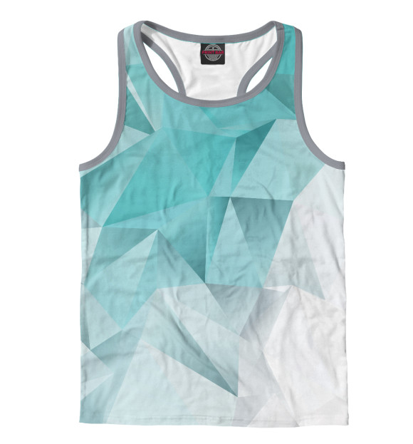 Мужская майка-борцовка с изображением Mint Light цвета Белый