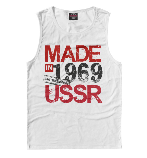 Майка для мальчика с изображением 1969 год рождения цвета Белый