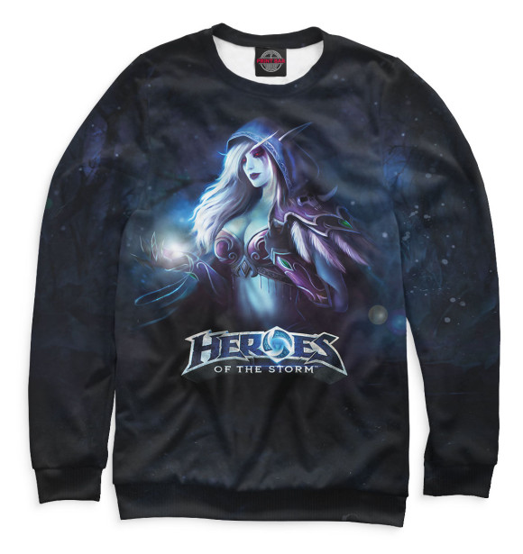 Женский свитшот с изображением Heroes of the Storm цвета Белый