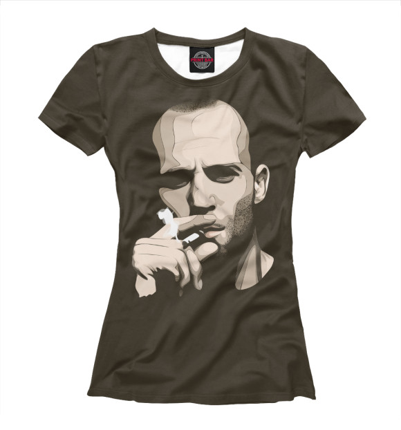 Футболка для девочек с изображением Джейсон Стэтхэм цвета Белый