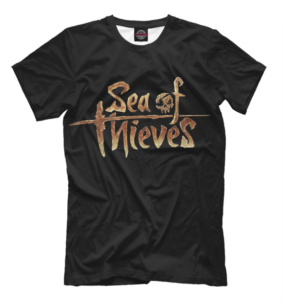 Мужская футболка с изображением Sea of Thieves цвета Черный