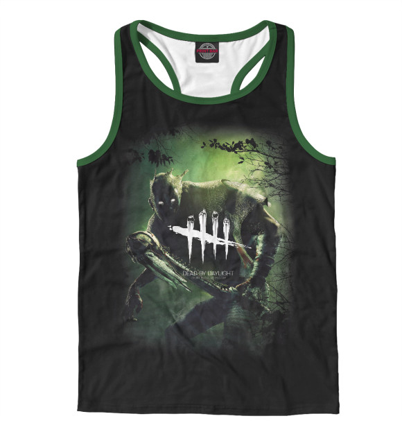 Мужская майка-борцовка с изображением Dead by Daylight цвета Белый