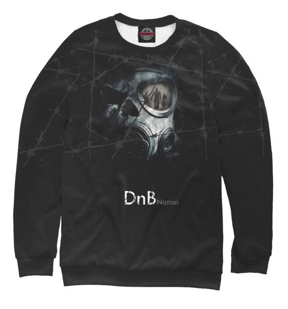 Свитшот для девочек с изображением DnB Nation цвета Белый