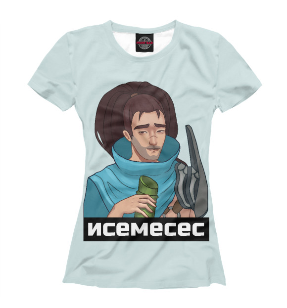 Футболка для девочек с изображением Исемесес Ясуо цвета Белый
