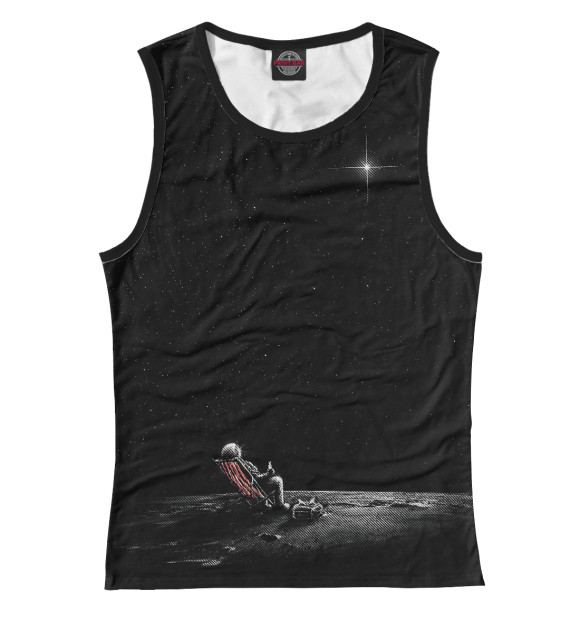 Женская майка с изображением Мечтатель цвета Белый