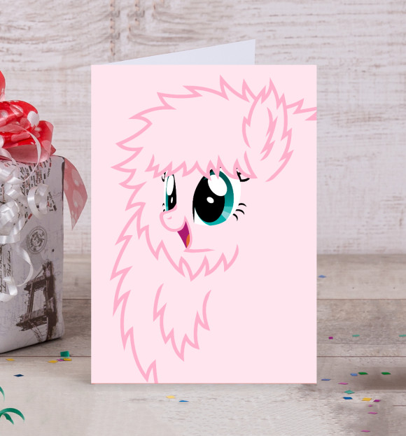 Открытка с изображением Fluffle Puff цвета Белый