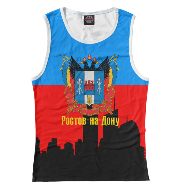 Майка для девочки с изображением Ростов-на-Дону цвета Белый