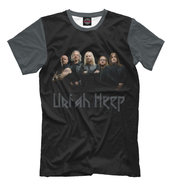 Мужская футболка с изображением Uriah Heep цвета Белый