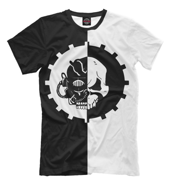 Мужская футболка с изображением Адептус Механикус цвета Черный