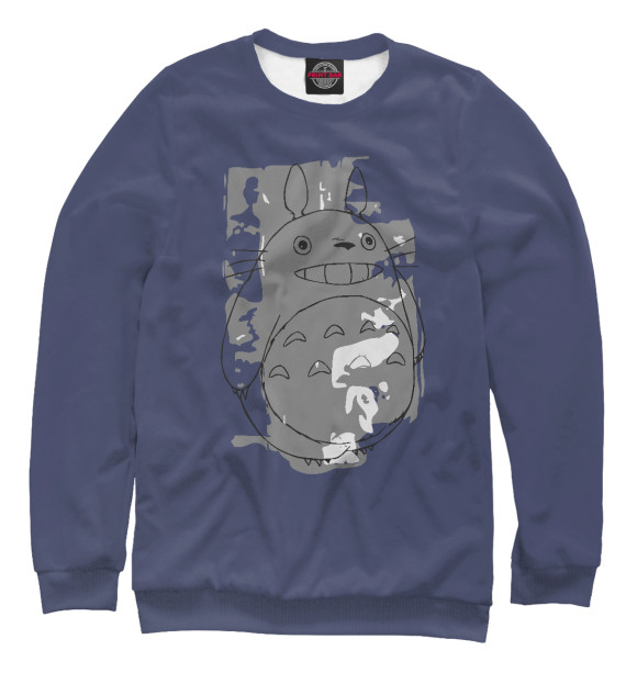 Мужской свитшот с изображением Totoro цвета Белый