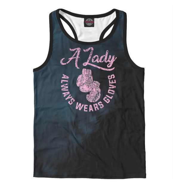 Мужская майка-борцовка с притом Thai Boxing Women Boxing цвета Белый Мужская майка-борцовка с изображением Thai Boxing Women Boxing цвета Белый