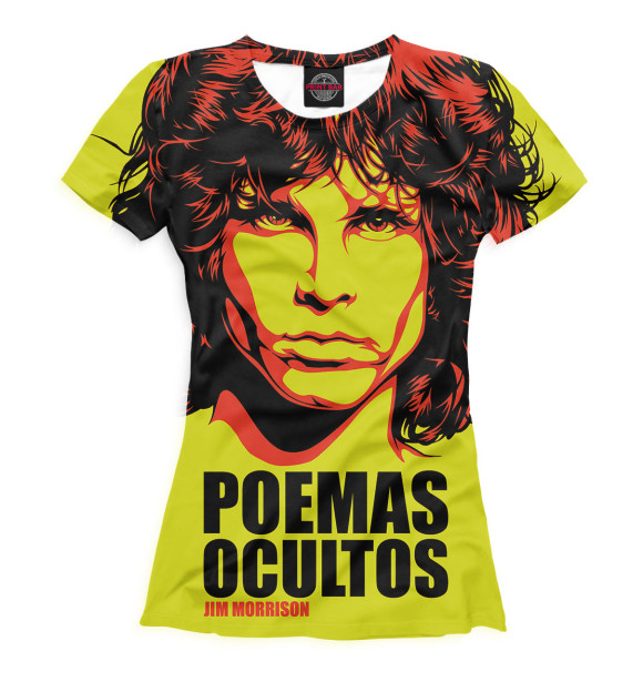 Женская футболка с изображением The Doors цвета Белый