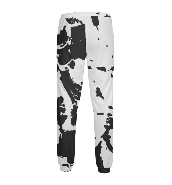 Мужские спортивные штаны с изображением Тест Роршаха цвета Белый