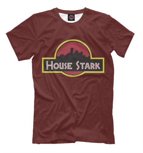 

Футболки Print Bar, Темно-бордовый, House Stark