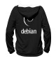 Женское худи Debian Black