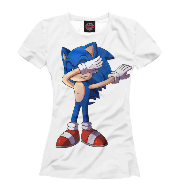 Футболка для девочек с изображением Sonic цвета Белый