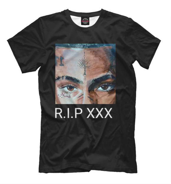 Мужская футболка с изображением XXXtentacion цвета Черный