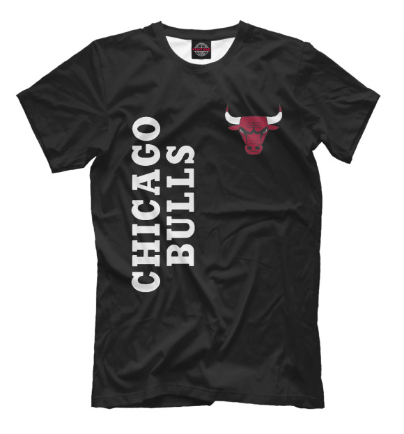 Мужская футболка с изображением Chicago Bulls цвета Белый