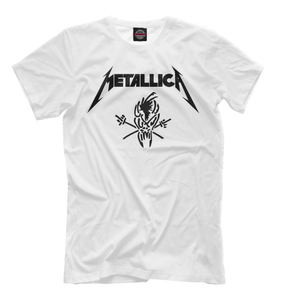 Футболка для мальчиков с изображением Metallica цвета Белый