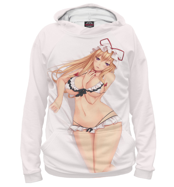 Мужское худи с изображением Hentai цвета Белый