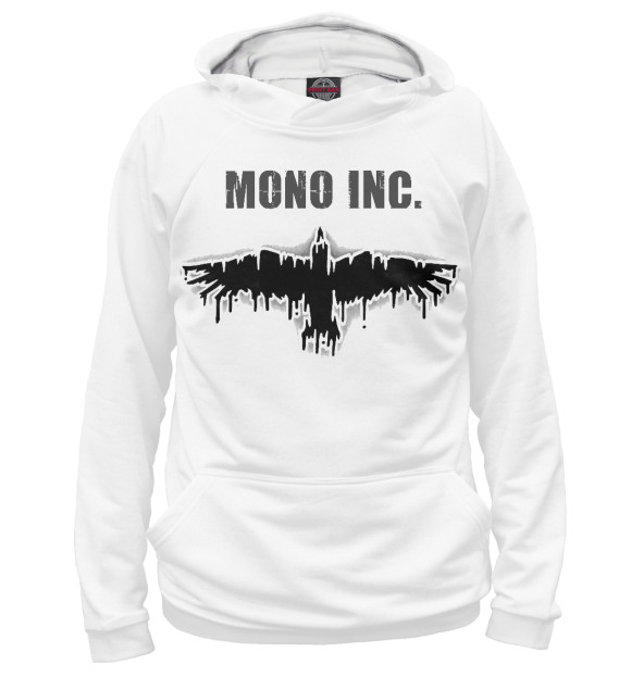 Женское худи с изображением MONO INC. цвета Белый