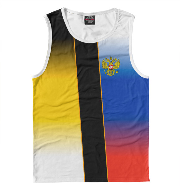 Мужская майка с изображением Российская империя цвета Белый