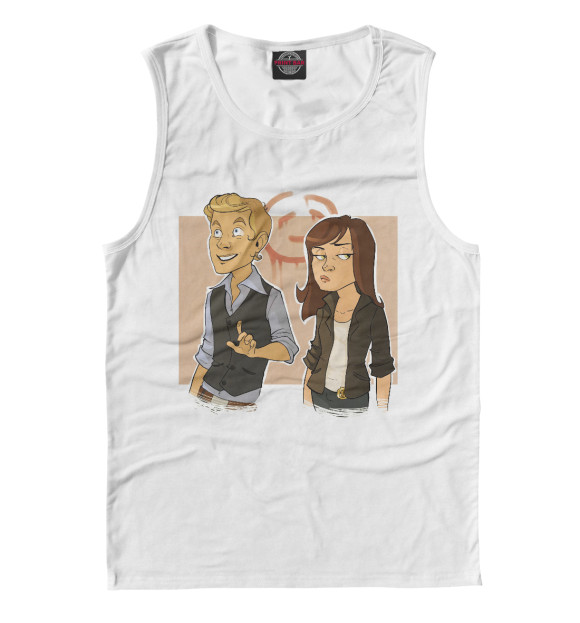 Майка для мальчика с притом Менталист цвета Белый Майка для мальчика с изображением Менталист цвета Белый