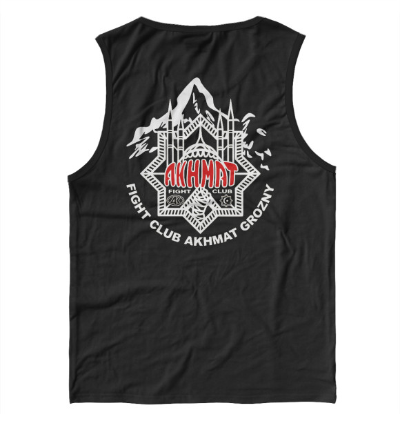 Мужская майка с изображением Akhmat Fight Club цвета Белый
