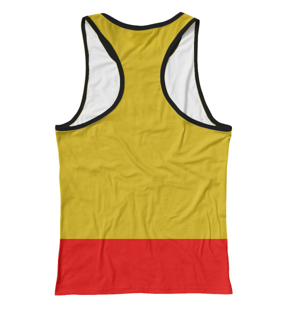 Женская майка-борцовка с изображением Жёлтый биб цвета Белый