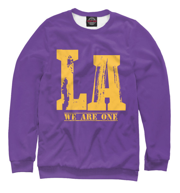 Свитшот для девочек с изображением LA - We Are One цвета Белый