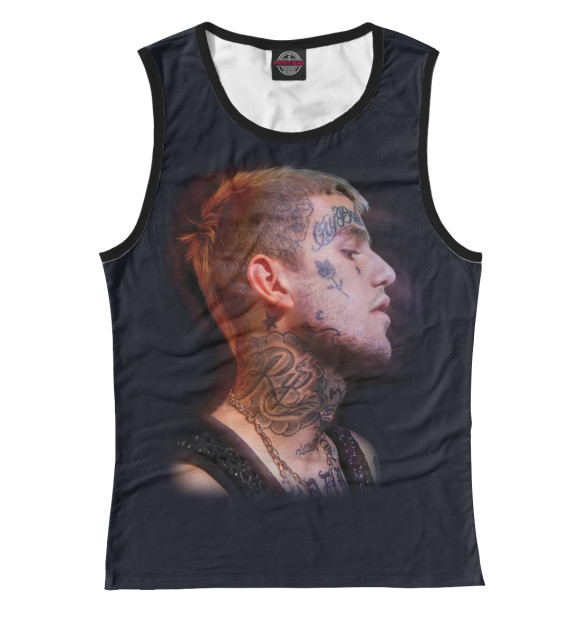 Женская майка с изображением Lil Peep цвета Белый