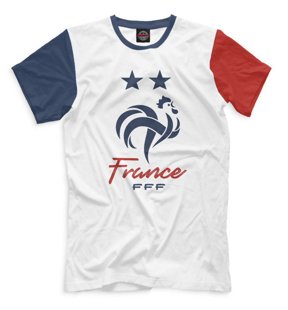 Футболка для мальчиков с изображением Сборная Франции цвета Белый