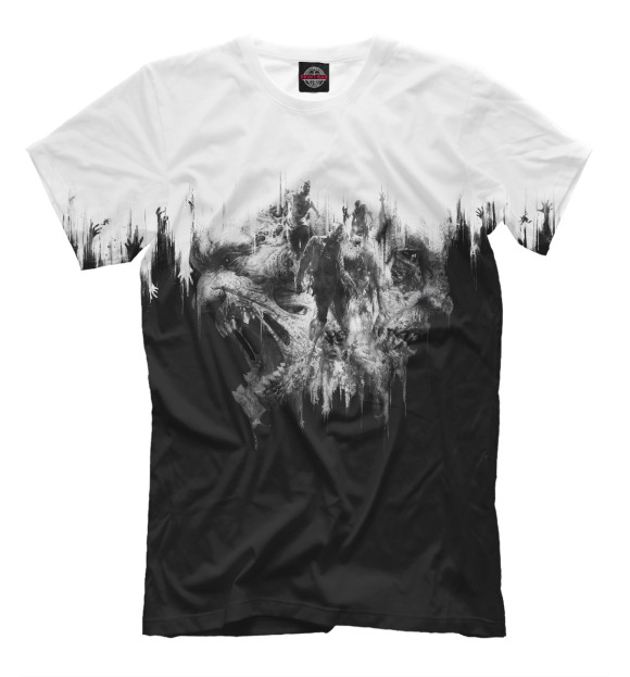 Мужская футболка с изображением Dying Light цвета Черный
