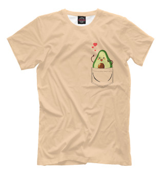 Мужская футболка Авокадо в кармашке