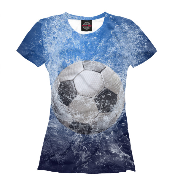 Футболка для девочек с изображением Взрывной мяч цвета Белый