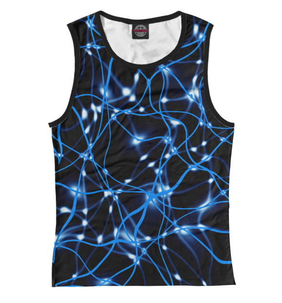 Женская майка с изображением Matrix цвета Белый